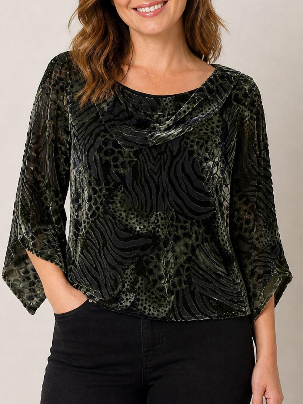 Y2K Velvet Burnout Blouse Going Out Top 14 Whimsigoth Dark Romantic Fairy Grunge